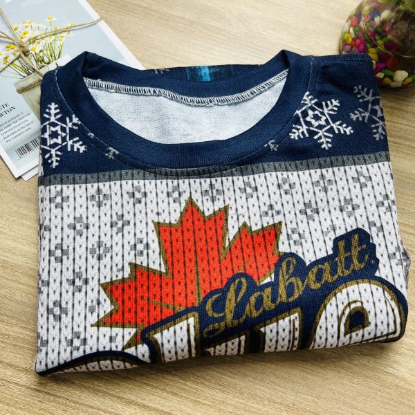 New Labatt Blue Ugly Christmas Sweater