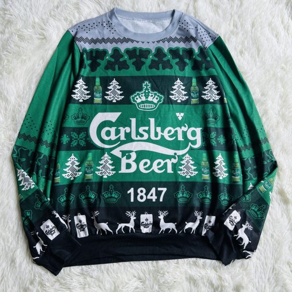 Carlsberg Beer Ugly Christmas Sweater