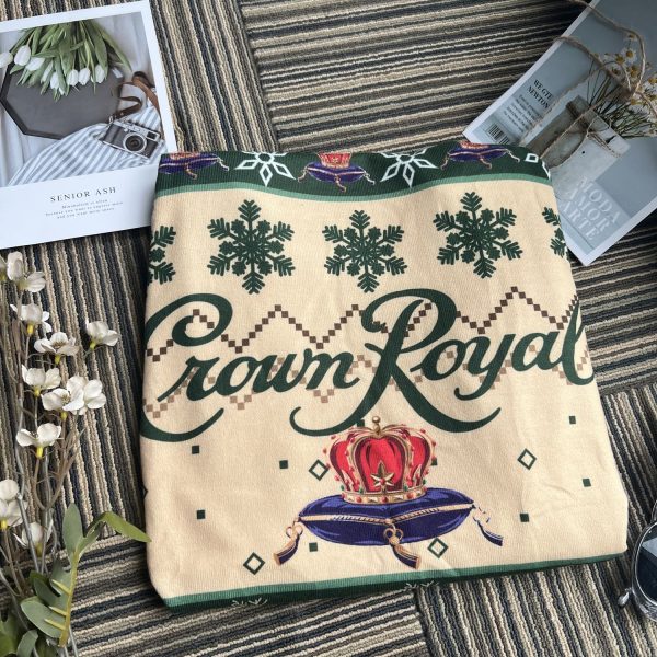 Whiskey Crown Royal Apple Christmas Ugly Sweaters