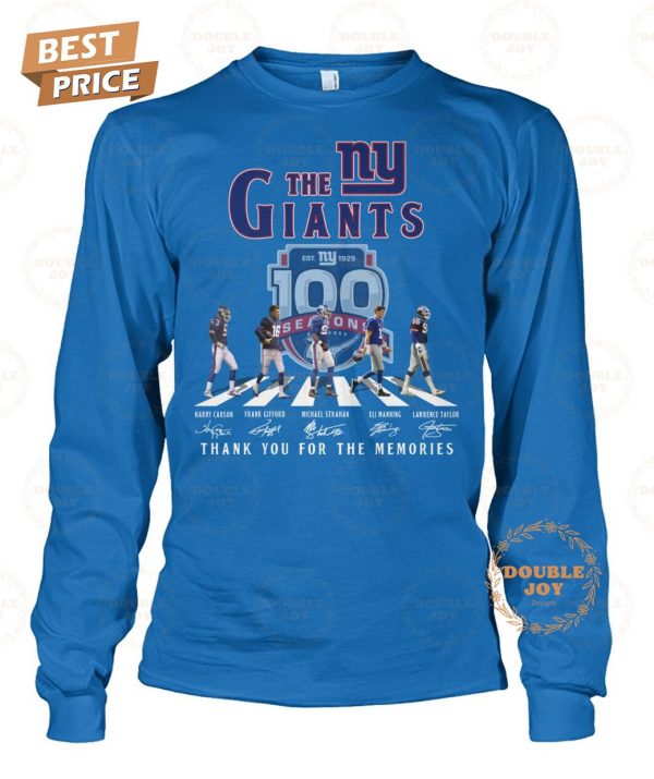 New York Giants 100th Anniversary Thank You For The Memories T-Shirt