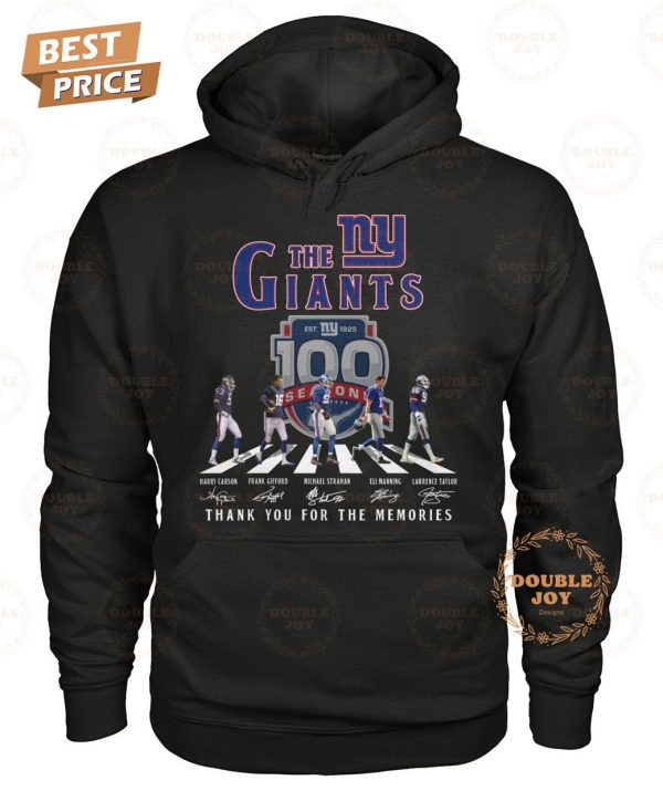 New York Giants 100th Anniversary Thank You For The Memories T-Shirt