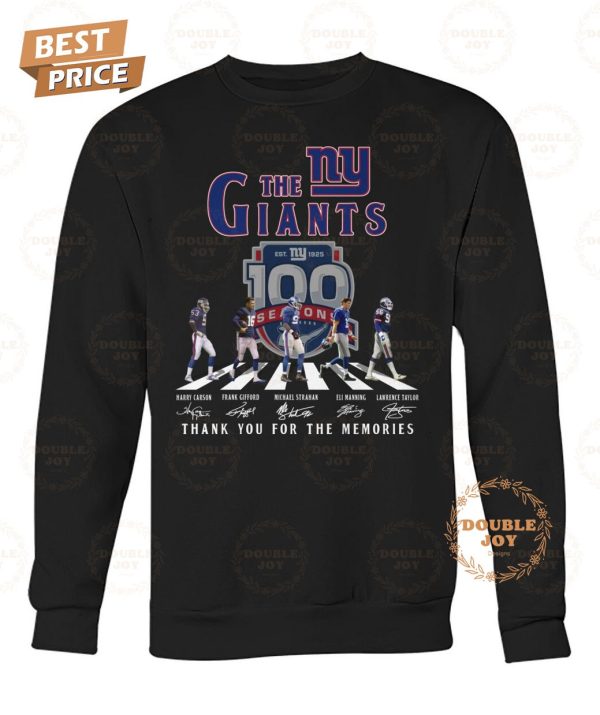 New York Giants 100th Anniversary Thank You For The Memories T-Shirt