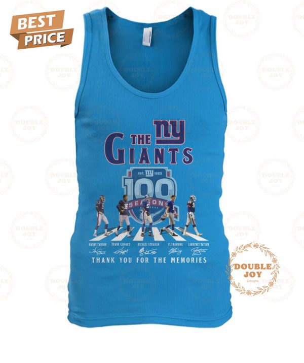 New York Giants 100th Anniversary Thank You For The Memories T-Shirt