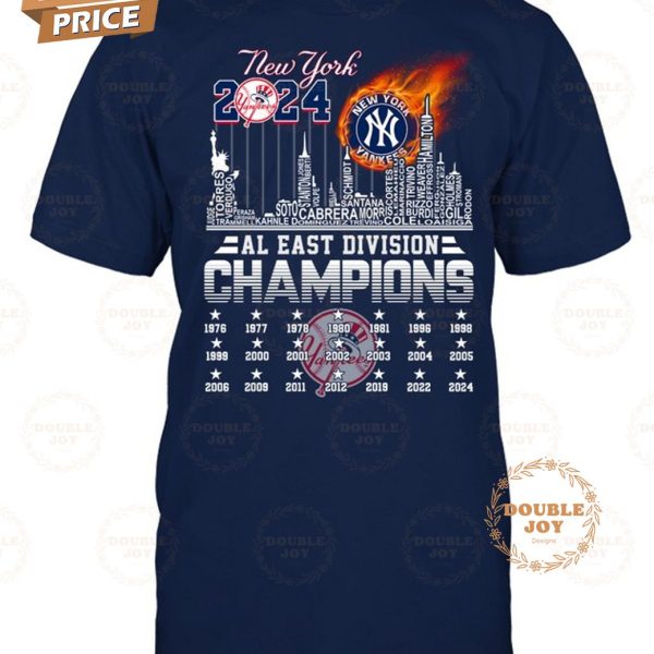 New York Yankees 2024 AL East Division Champions T-Shirt