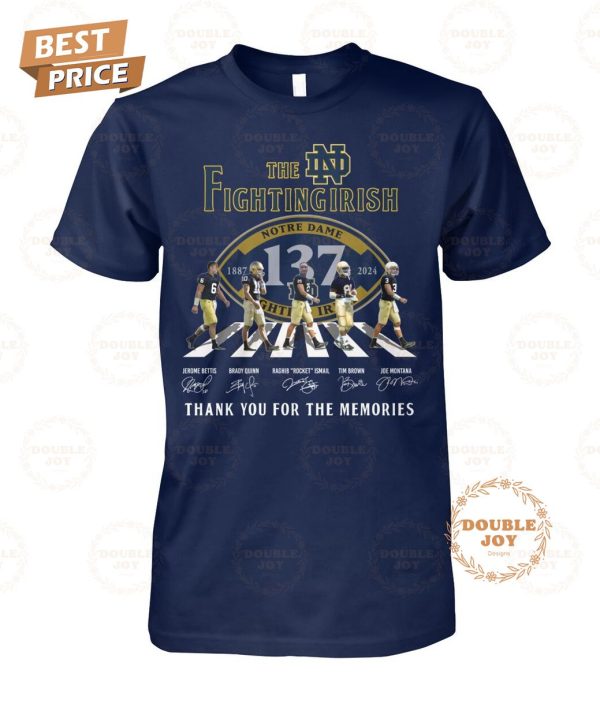 Notre Dame Fighting Irish 137th Anniversary 1887-2024 T-Shirt