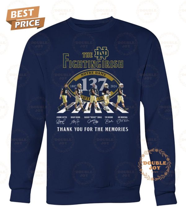 Notre Dame Fighting Irish 137th Anniversary 1887-2024 T-Shirt