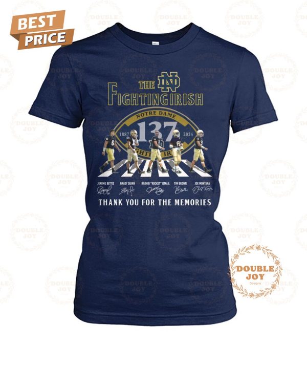 Notre Dame Fighting Irish 137th Anniversary 1887-2024 T-Shirt