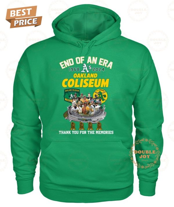 Oakland Coliseum 56th End Of An Era 1968-2024 Thank You For The Memories T-Shirt