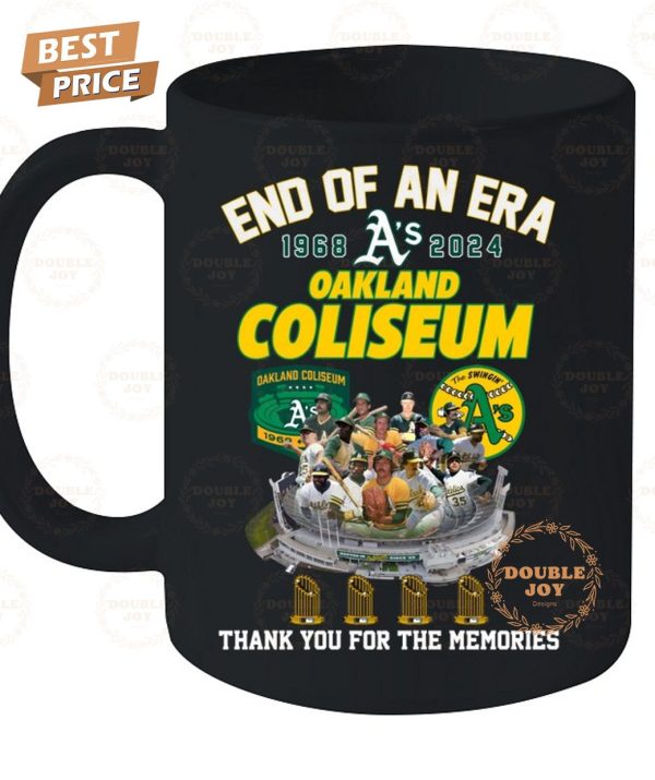 Oakland Coliseum 56th End Of An Era 1968-2024 Thank You For The Memories T-Shirt