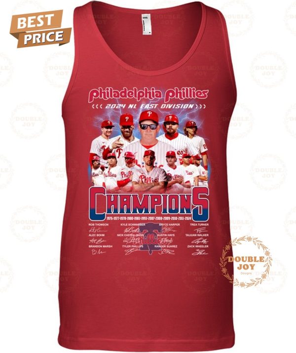 Philadelphia Phillies 2024 NL East Division Champions T-Shirt