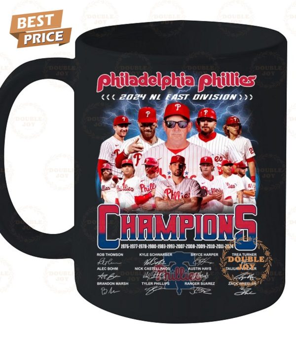 Philadelphia Phillies 2024 NL East Division Champions T-Shirt