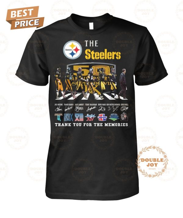 Pittsburgh Steelers 50th Anniversary Super Bowl Thank You For The Memories T-Shirt