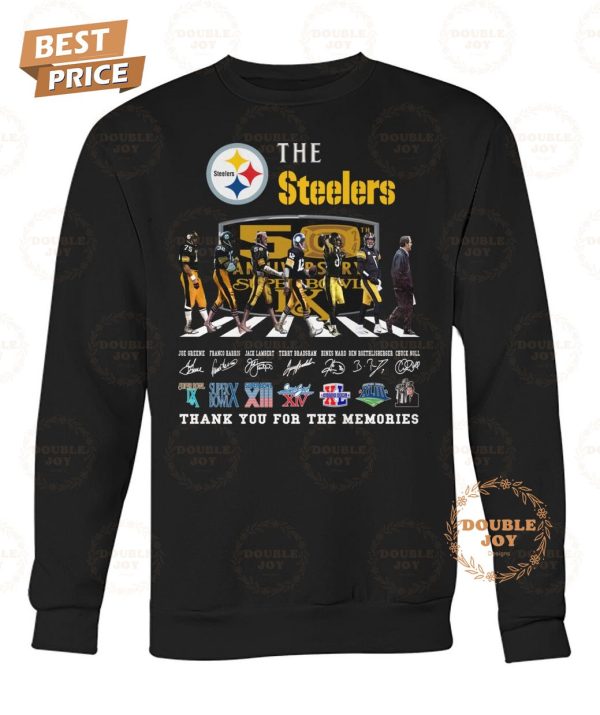 Pittsburgh Steelers 50th Anniversary Super Bowl Thank You For The Memories T-Shirt