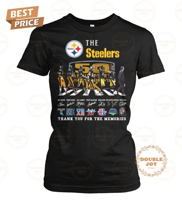 Pittsburgh Steelers 50th Anniversary Super Bowl Thank You For The Memories T-Shirt