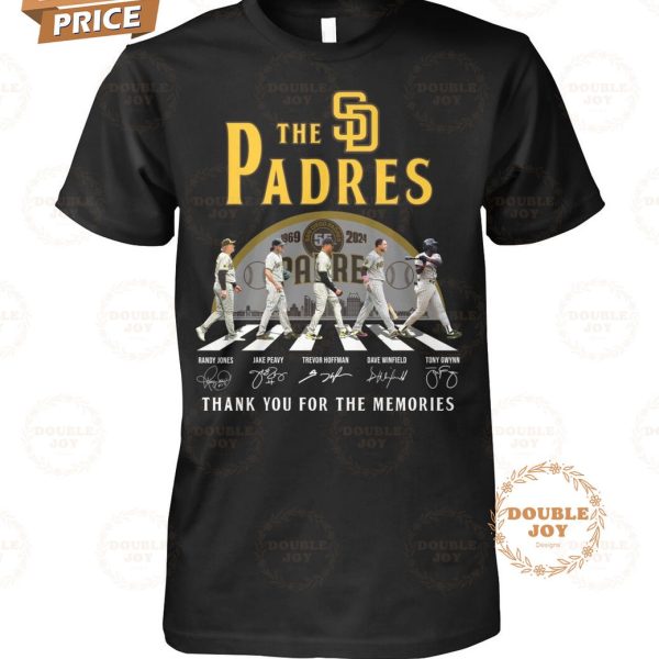 San Diego Padres 55th Anniversary Thank You For The Memories T-Shirt