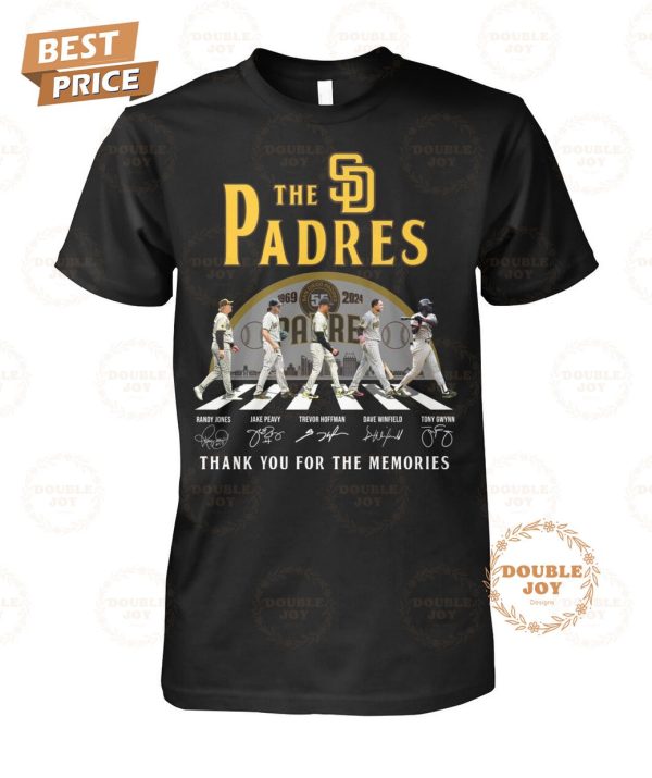 San Diego Padres 55th Anniversary Thank You For The Memories T-Shirt