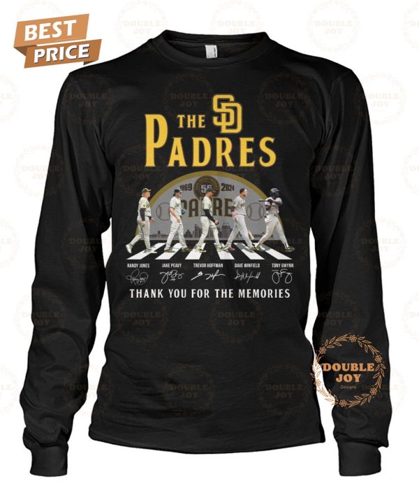 San Diego Padres 55th Anniversary Thank You For The Memories T-Shirt