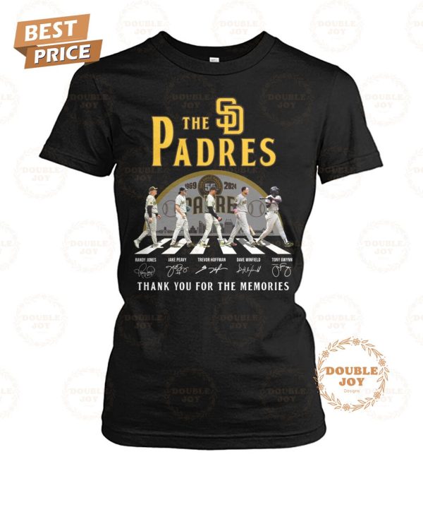 San Diego Padres 55th Anniversary Thank You For The Memories T-Shirt