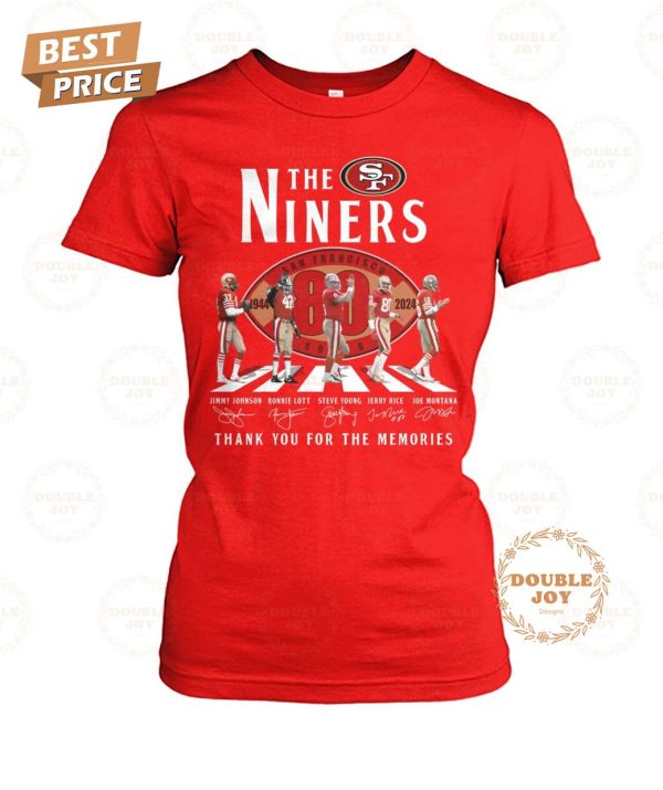 San Francisco 49ers 80th Anniversary Thank You For The Memories T-Shirt