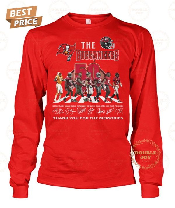 Tampa Bay Buccaneers 50th Anniversary Thank You For The Memories T-Shirt