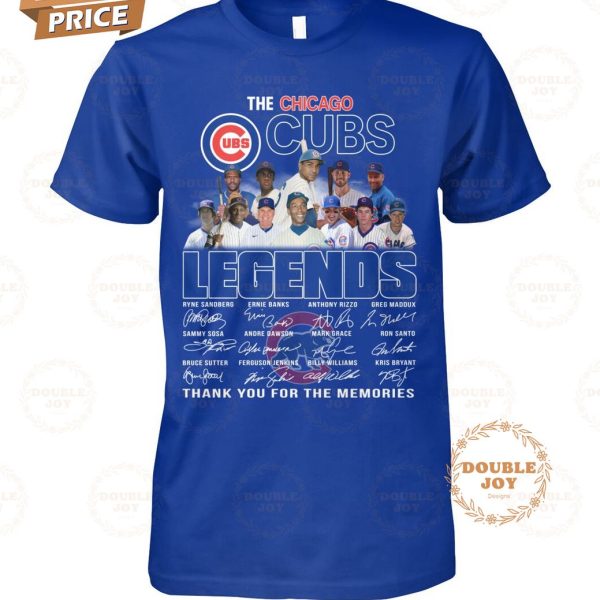 The Chicago Cubs Legends Thank You For The Memories T-Shirt