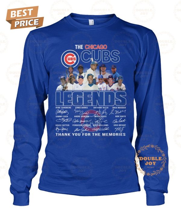 The Chicago Cubs Legends Thank You For The Memories T-Shirt