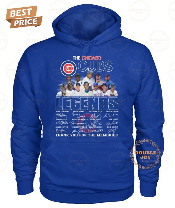 The Chicago Cubs Legends Thank You For The Memories T-Shirt