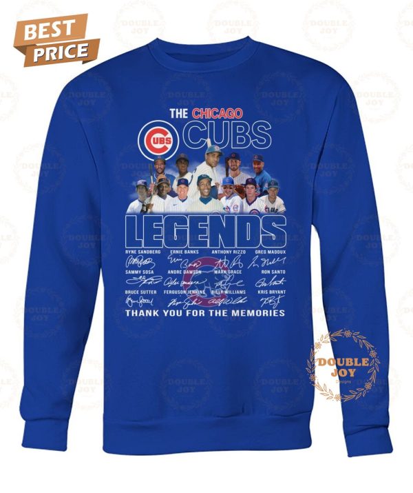 The Chicago Cubs Legends Thank You For The Memories T-Shirt