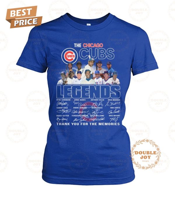 The Chicago Cubs Legends Thank You For The Memories T-Shirt