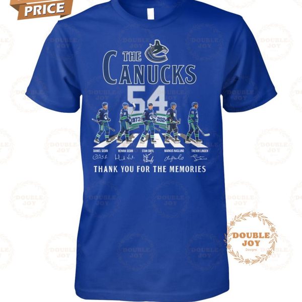 Vancouver Canucks 54th Anniversary Thank You For The Memories T-Shirt