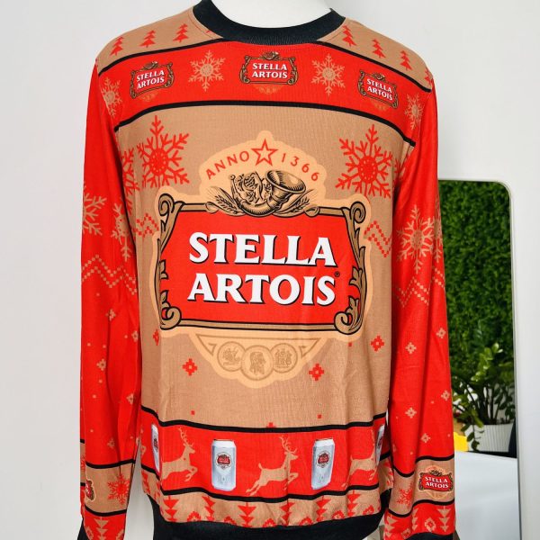 New 2024 Stella Artois Christmas Holiday Ugly Sweater