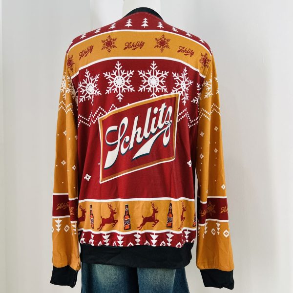 Personalized Funny Schlitz Beer Ugly Christmas Sweater