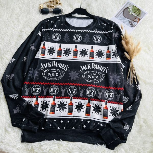 Jack Daniels Old No 7 3D Christmas Sweater