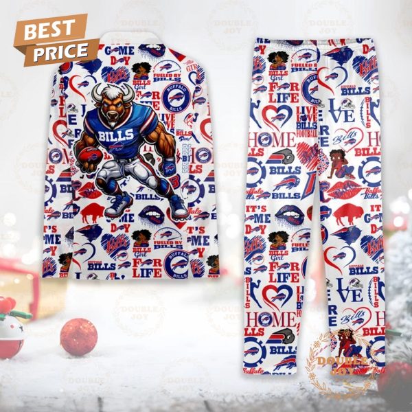 Buffalo Bills Live Love Bills Football Pajamas Set