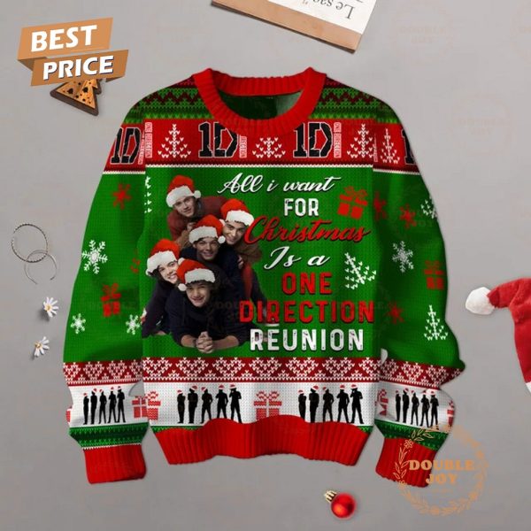 1D All I Want For Christmas Is A One Direction Band Reunion Sweater