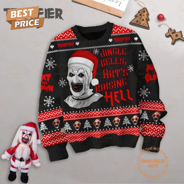 Terrifier Film Jingle Bells, Art’s Raising Hell Sweater