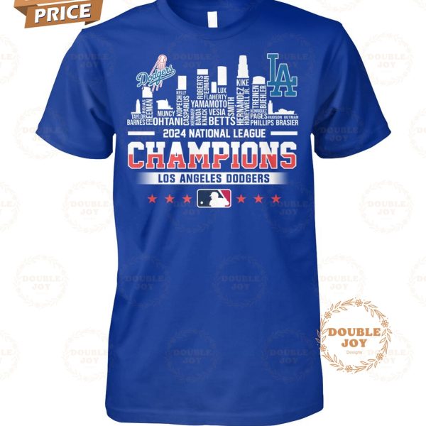 2024 National League Champions Los Angeles Dodgers T-Shirt