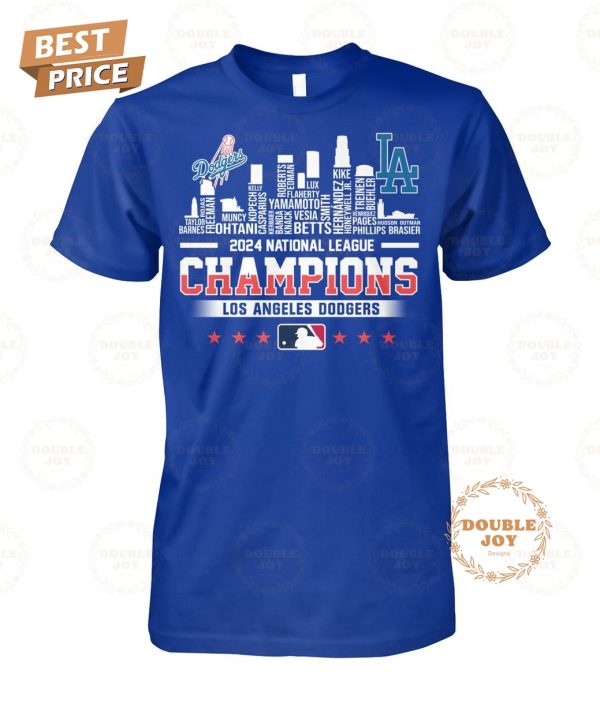 2024 National League Champions Los Angeles Dodgers T-Shirt