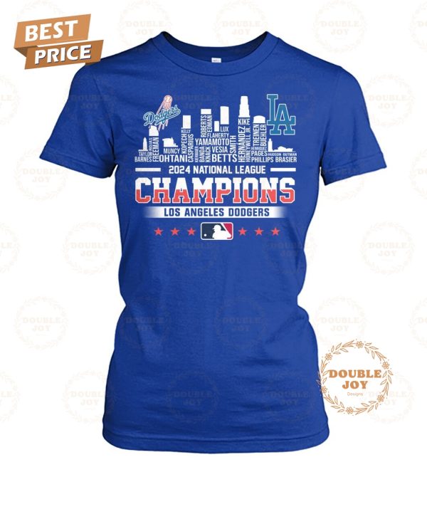 2024 National League Champions Los Angeles Dodgers T-Shirt