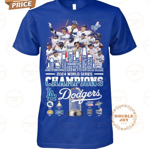 2024 World Series Champions “8X” Los Angeles Dodgers T-Shirt