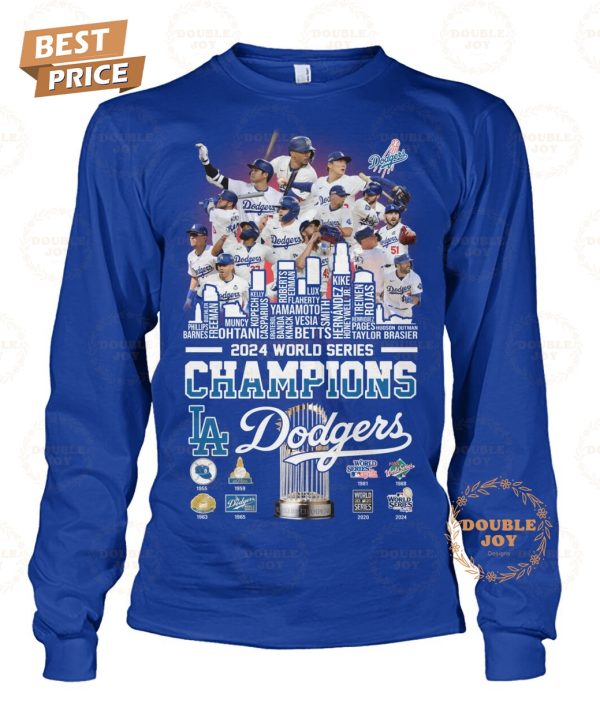 2024 World Series Champions “8X” Los Angeles Dodgers T-Shirt