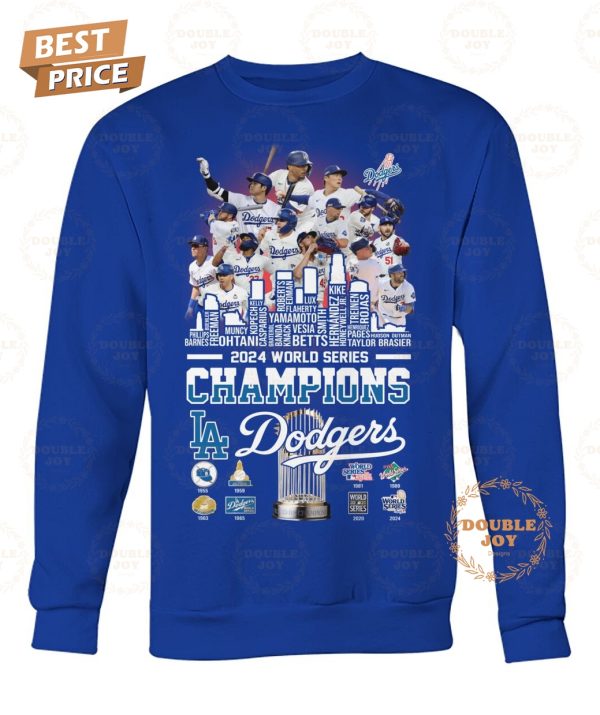 2024 World Series Champions “8X” Los Angeles Dodgers T-Shirt