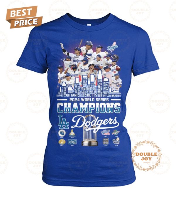 2024 World Series Champions “8X” Los Angeles Dodgers T-Shirt