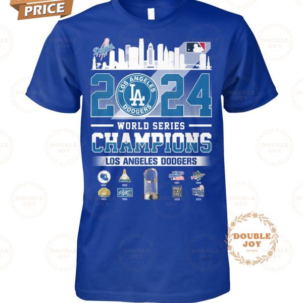 2024 World Series Champions Los Angeles Dodgers “8X” T-Shirt