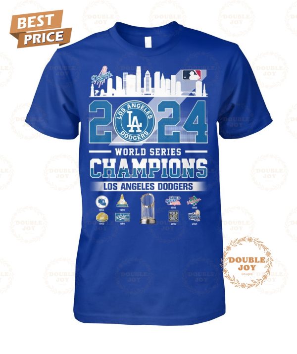 2024 World Series Champions Los Angeles Dodgers “8X” T-Shirt