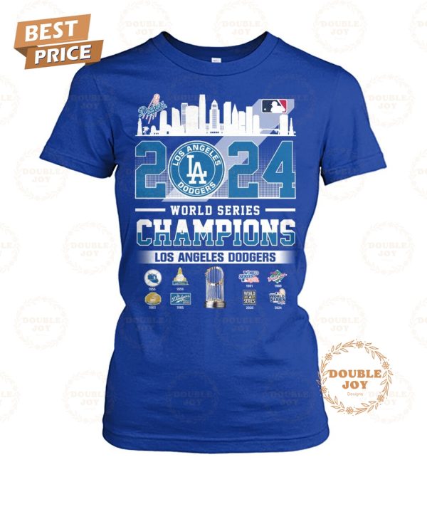 2024 World Series Champions Los Angeles Dodgers “8X” T-Shirt