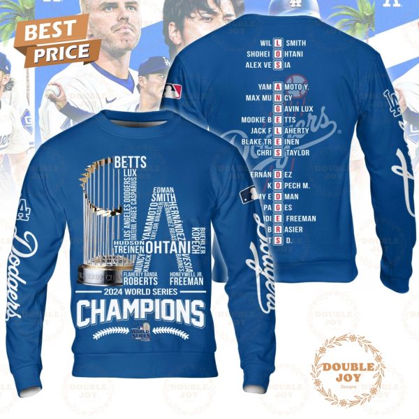 LA Dodgers World Series Champs 2024 T-Shirt, Hoodie – Blue