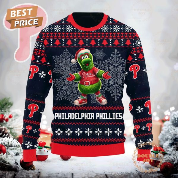 Philadelphia Phillies Ho Ho Ho Christmas Sweater