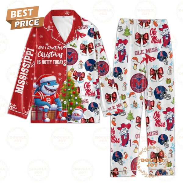 Ole Miss Rebels All I Want For Christmas Is Hotty Today Pajamas Set