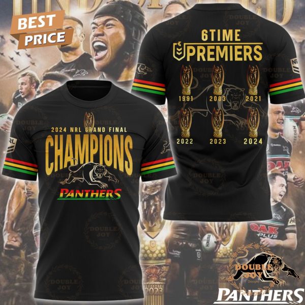 Penrith Panthers 2024 NRL Grand Final Champions 3D T-Shirt